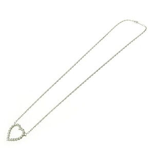 TIFFANY Co Silver Twisted Heart Necklace